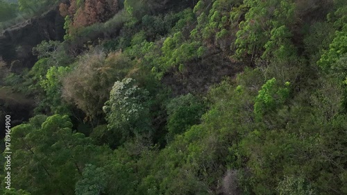 Drone Landscape of Mount Inerie Volcano near Bajawa, East Nusa Tenggara