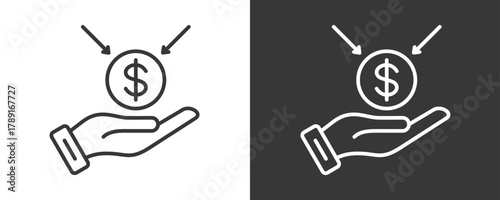 Funding Icon Set Vector Collection Isolated In Black And White