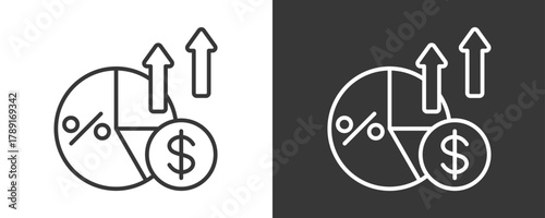 Margin Icon Set Vector Collection Isolated In Black And White