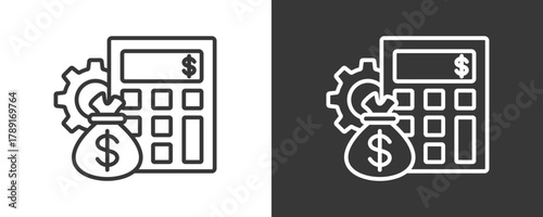Cost Icon Set Vector Collection Isolated In Black And White