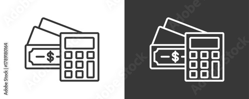 Budget Icon Set Vector Collection Isolated In Black And White