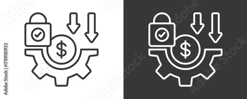 Cost Effective Icon Set Vector Collection Isolated In Black And White