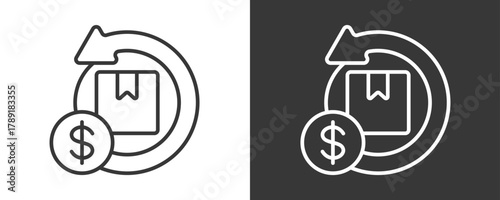 Return Icon Set Vector Collection Isolated In Black And White