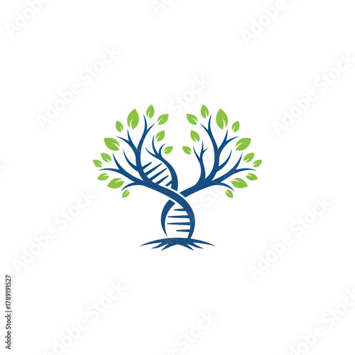DNA Tree Symbolizing Growth and Life Science Innovation in Biology.