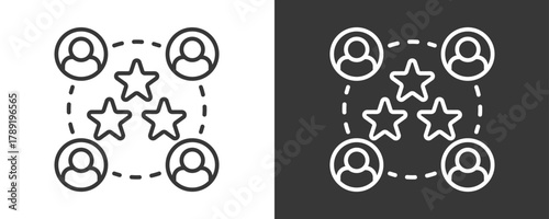 Customer Loyalty Icon Set Vector Collection Isolated In Black And White