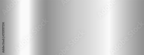 Silver gradation background. Chrome gradient banner. Grainy metallic foil surface. Grungy monochrome backdrop. Grey wall bg. Glass grain noise pattern. Glitter effect design