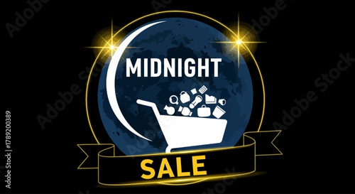 Midnight Sale Announcement Exclusive Shopping Event with Amazing Deals and Discounts