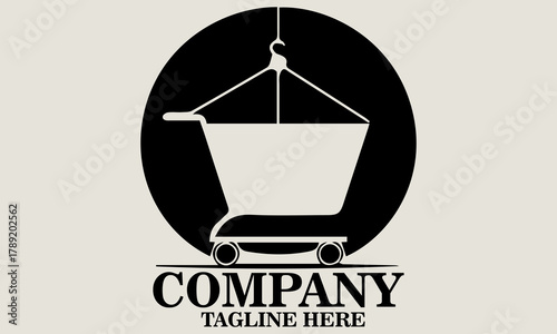 Buy nothing day illustration with shopping cart and sale tag. vector graphic of buy nothing day good for buy nothing day celebration vector illustartion