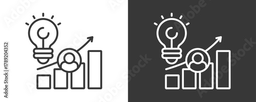 Entrepreneur Icon Set Vector Collection Isolated In Black And White