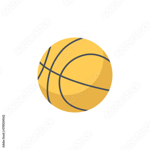 Basketball flat icon illustration