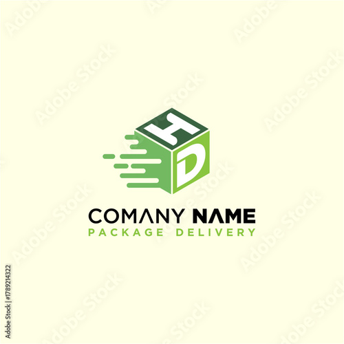 Creative HD letter speed box logo design vector template