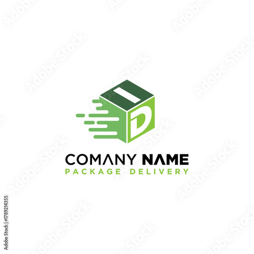 Creative ID letter speed box logo design vector template