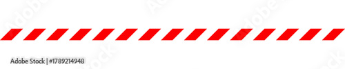 White and red striped caution tape