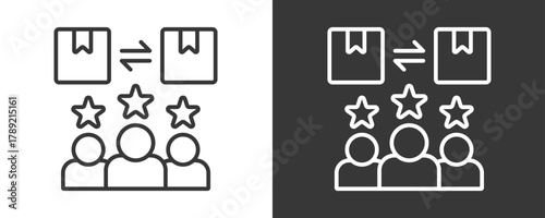 Product Icon Set Vector Collection Isolated In Black And White