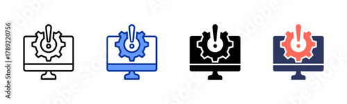 Device Malfunction icon sheet multiple style collection