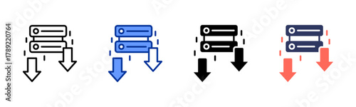 Data Loss icon sheet multiple style collection