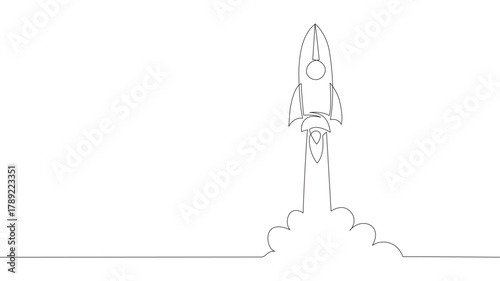 space rocket vector illustration