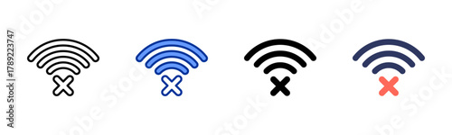 No Signal icon sheet multiple style collection
