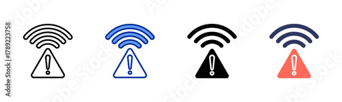 Network Failure icon sheet multiple style collection