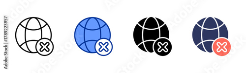 System Offline icon sheet multiple style collection