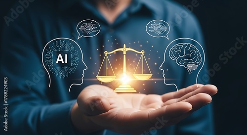 Balancing ai and human intelligence with ethical justice scale