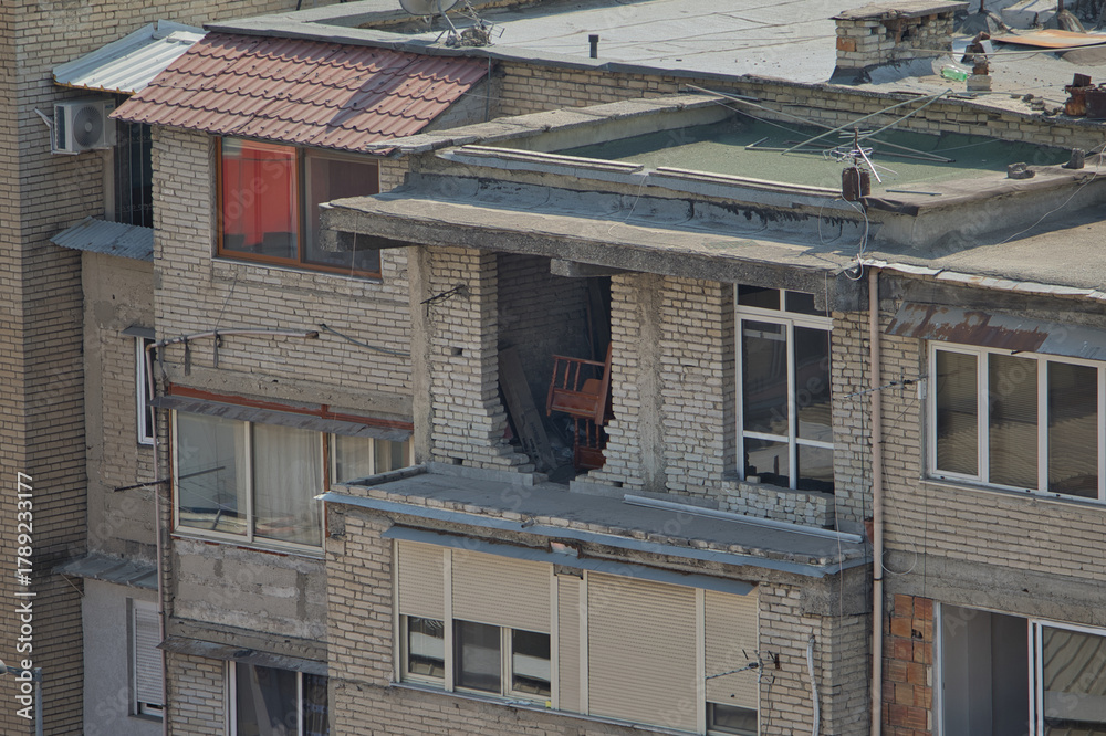 Naklejka premium アルバニアの田舎の風景