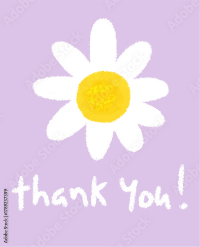 Sweet Thank You with a Daisy