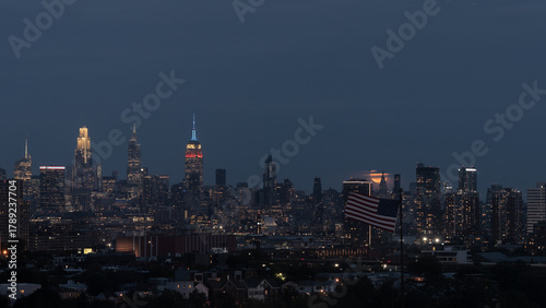 Wallpaper Mural new york city skyline at night Torontodigital.ca