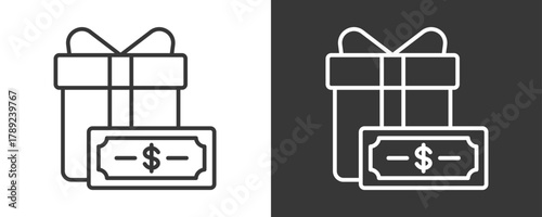 Gift Icon Set Vector Collection Isolated In Black And White