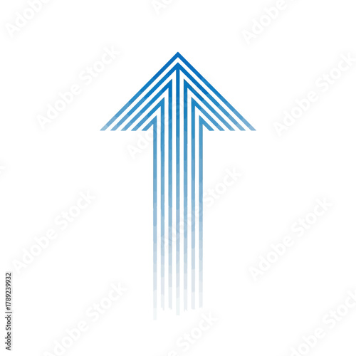 Upward Trajectory Ascending Arrow Design for Growth and Progress