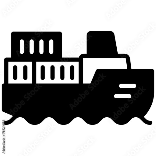 Sea Freight  Icon