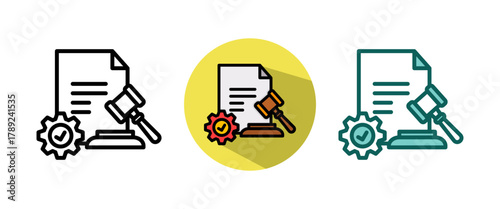 Process Compliance whitegreen icon