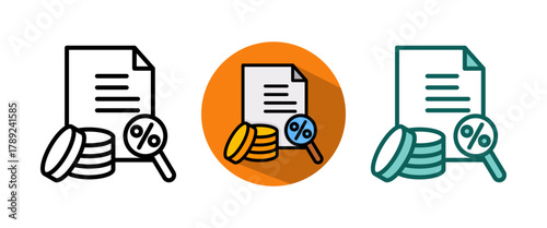 Taxes whitegreen icon