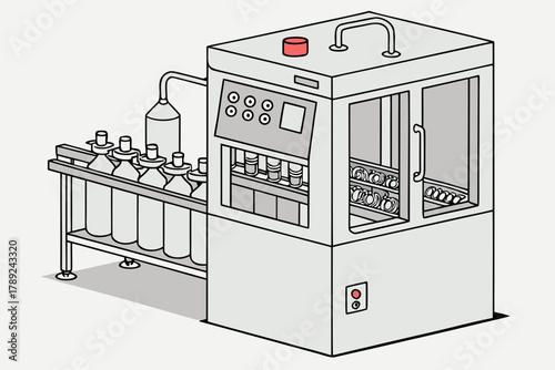 Bottle Washing Machine for Clean Dust-Free Bottles Before Pharmaceutical Filling