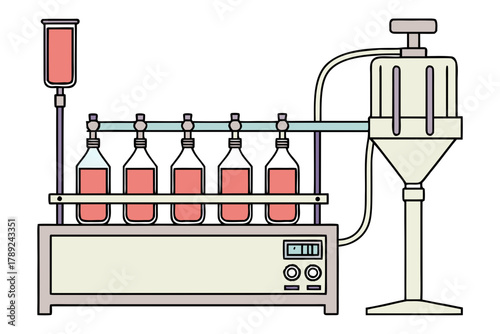 Liquid Filling Machine for Accurate Syrup and Suspension Bottling, Prevents Overflow and Wastage