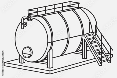 Stainless Steel Storage Tank for Hygienic Holding of Semi-Finished or Finished Pharmaceutical Products