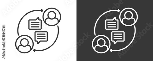 Customer Feedback Icon Set Vector Collection Isolated In Black And White