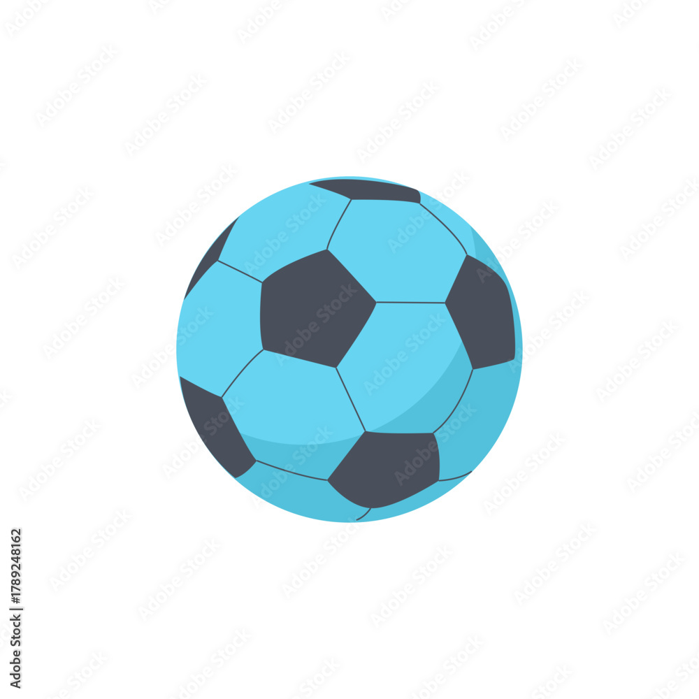 Obraz premium Blue Soccer Ball