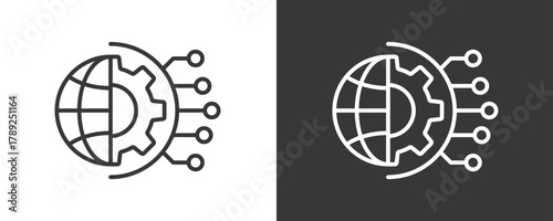 Tehnology Icon Set Vector Collection Isolated In Black And White