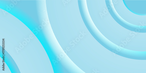 Abstract blue concentric circles with a 3D layered effect. Suit for banner, web, brochure, pamflet and presentation