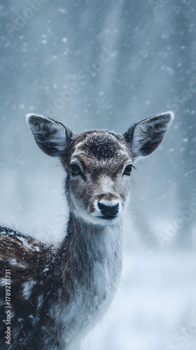 deer in winter