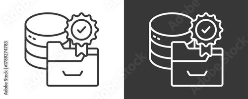 Data Quality Icon Set Multiple Style Collection