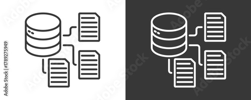 Data Classification Icon Set Multiple Style Collection