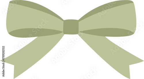 Illustration of an Olive Green Ribbon