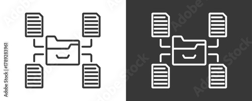 Data Modelling Icon Set Multiple Style Collection