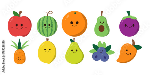 Cute Fruit Illustration