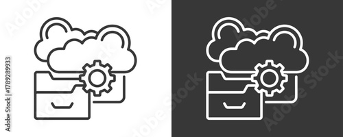 Data Migration Icon Set Multiple Style Collection