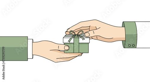 Handing Over a Gift in a Transaction Concept of Exchange and Giving