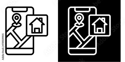 Real Estate  Icon Element For Design