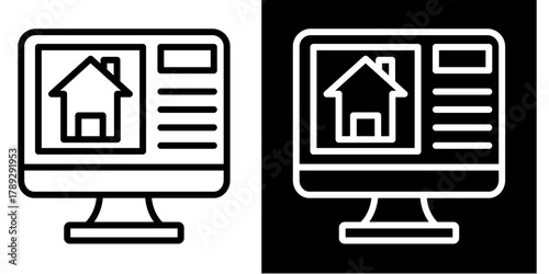 Real Estate  Icon Element For Design